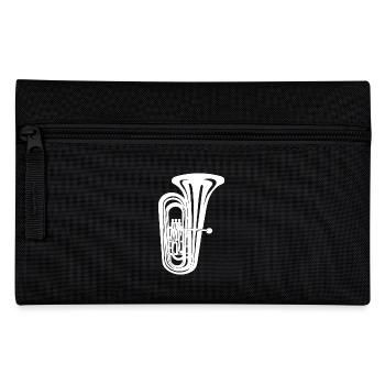 Tuba with the deepest tone of all brass instruments - Pencil Case - black - Front