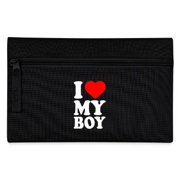 I love my boy - Pencil Case - black - Front