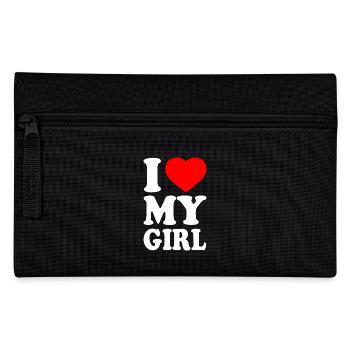 I love my girl - Federtasche - Schwarz - Vorne
