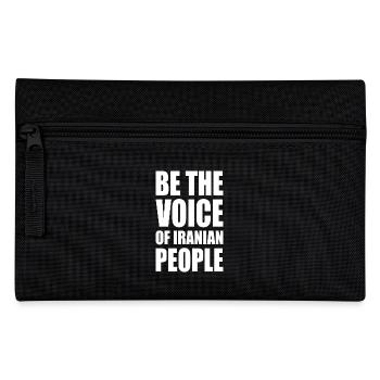 Be the voice of iranian people iran - Pencil Case - black - Front
