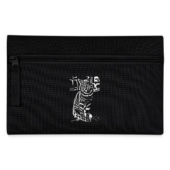 Chat Blanc Blanc Chats Chaton Mignon Cadeau - Trousse - noir - Devant