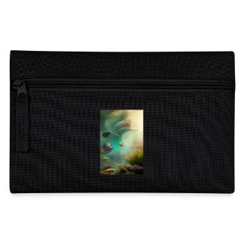 Fische, Aquarium - Federtasche - Schwarz - Vorne