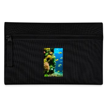 Fische, Aquarium - Federtasche - Schwarz - Vorne