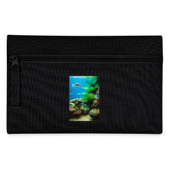 Fische, Aquarium - Federtasche - Schwarz - Vorne