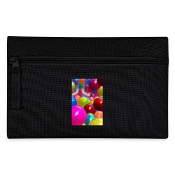 Bunte Bälle - Federtasche - Schwarz - Vorne