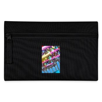 Colorful soap bubbles - Pencil Case - black - Front