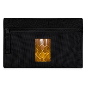 Motif doré - Trousse - noir - Devant
