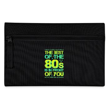 80s Achtziger Jahre 80er - Federtasche - Schwarz - Vorne