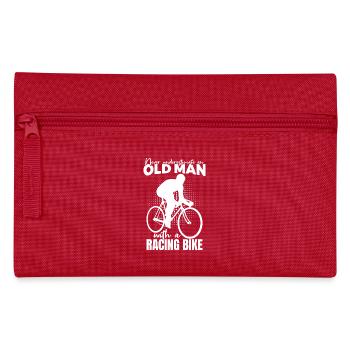 Radfahrer Großvater - Federtasche - Rot - Vorne