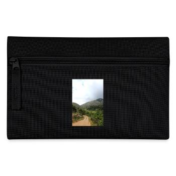 Mountain Mountains Mountain Landscape Poster - Pencil Case - black - Front