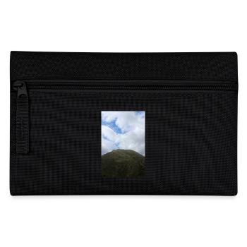 Mountain Mountains Mountain Landscape Poster - Pencil Case - black - Front