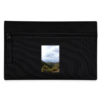 Mountain Mountains Mountain Landscape Poster - Pencil Case - black - Front