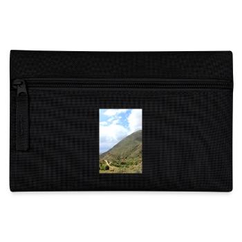 Mountain Mountains Mountain Landscape Poster - Pencil Case - black - Front