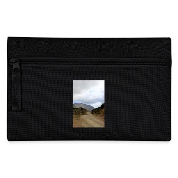 Mountain Mountains Mountain Landscape Poster - Pencil Case - black - Front