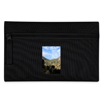 Montagnes de montagne Paysage de montagne Poster - Trousse - noir - Devant