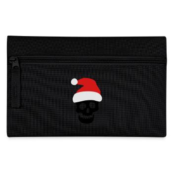 Crâne de Noël - Trousse - noir - Devant