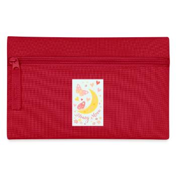 Lune de miel lune de miel fleurs papillons affiche bleu - Trousse - rouge - Devant