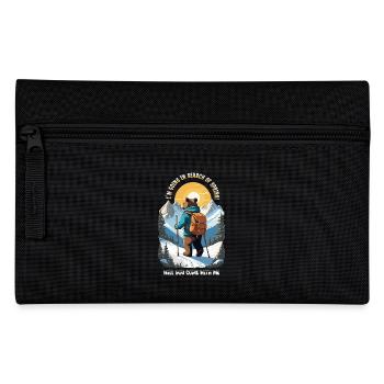 Bear is looking for spring - Pencil Case - black - Front