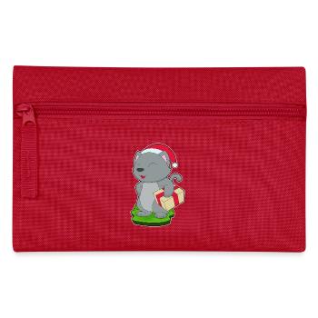 Forfait Noël chat - Trousse - rouge - Devant