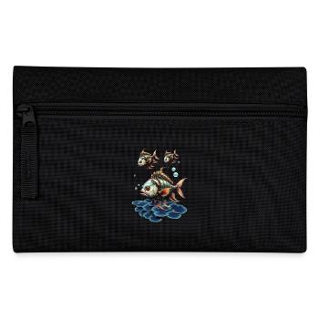 Toller Fantasy-Steampunk-Fisch. - Federtasche - Schwarz - Vorne