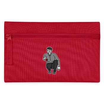 Petanque Player Right-Handed - Pencil Case - red - Front