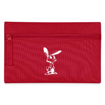 Schnuckeliges Häschen mit großen Augen und Ohren - Federtasche - Rot - Vorne