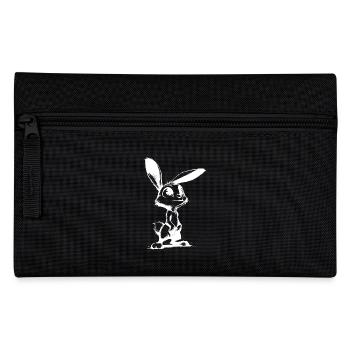 Cute bunny with big eyes and ears - Pencil Case - black - Front