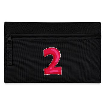 two - Pencil Case - black - Front