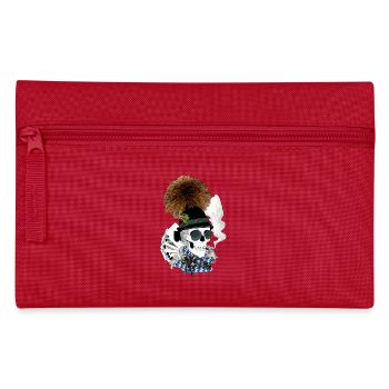 Wiesnskull avec lunettes - Trousse - rouge - Devant