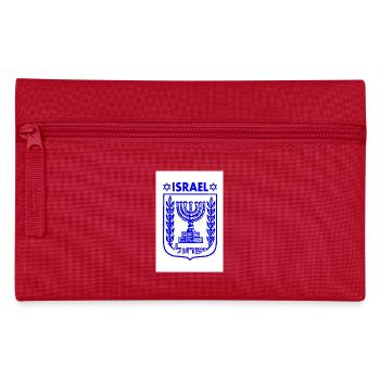 Menorah Armoiries d’Israël Armoiries d’Israël - Trousse - rouge - Devant