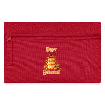 Halloween – Happy Halloween Candy Pyramid - Pencil Case - red - Front