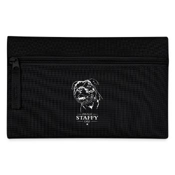 Staffy Dad Staffordshire Bull Terrier Dog Wilsigns - Pencil Case - black - Front