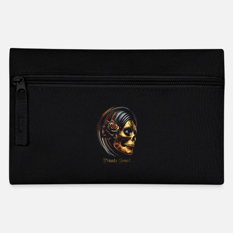 Santa Muerte - Federtasche - Schwarz