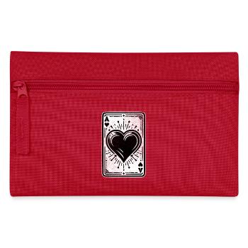 Carte As de Cœur - Trousse - rouge - Devant