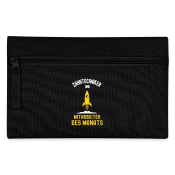 Zahntechniker Mitarbeiter des Monats Kollegen - Federtasche - Schwarz - Vorne