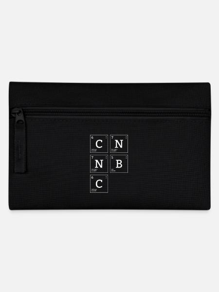 Periodic table of the elements C N N B C - Pencil Case - black