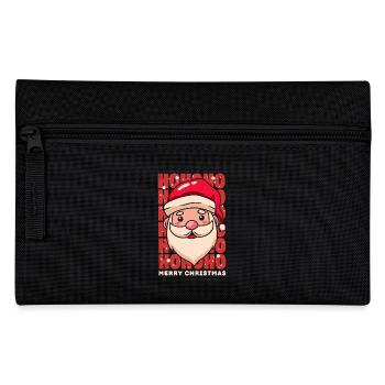 christmas hohoho santa claus merry christmas - Pencil Case - black - Front