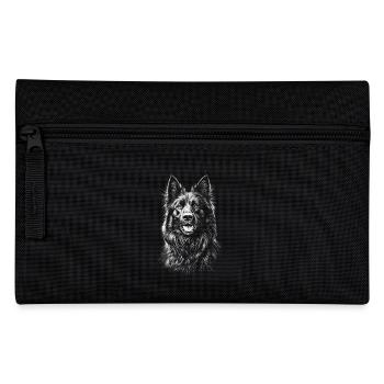 Tervuren Portrait Belgian Shepherd Dog - Pencil Case - black - Front