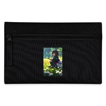 Samurai Anime Girl – La tradition rencontre l’élégance - Trousse - noir - Devant