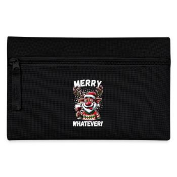 Funny Reindeer Wine - Pencil Case - black - Front