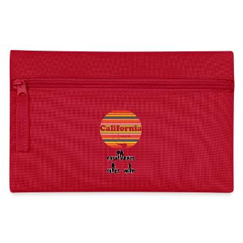 T-shirt california fires map 2025 - Trousse - rouge - Devant
