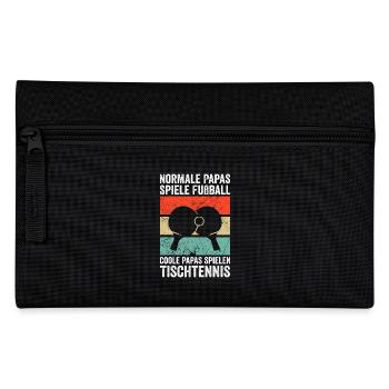 Papa Tennis de table Papa Tennis de table Papa Cadeau - Trousse - noir - Devant