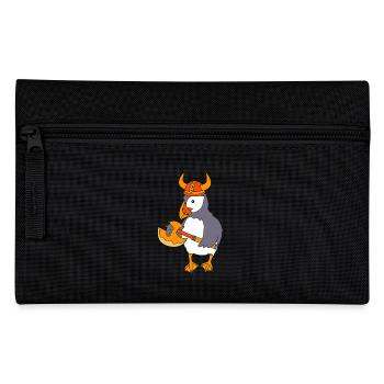 Papageientaucher Puffin - Federtasche - Schwarz - Vorne
