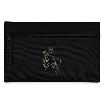 maman t’aime maman Fleurs Femmes Saint Valentin - Trousse - noir - Devant