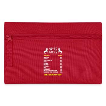 Sternzeichen Widder - Federtasche - Rot - Vorne