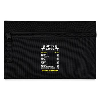 Sternzeichen Widder - Federtasche - Schwarz - Vorne