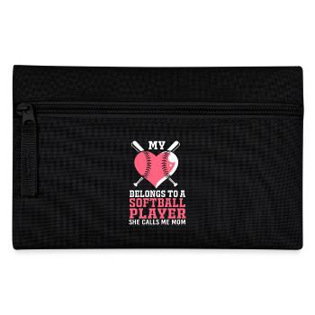 Softball Mom Softball Mom - Pencil Case - black - Front