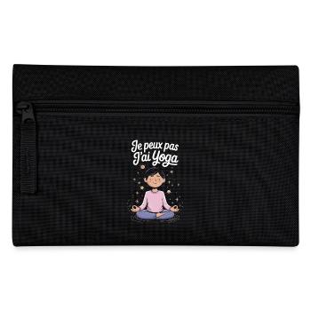 Je peux pas j'ai yoga - Trousse - noir - Devant