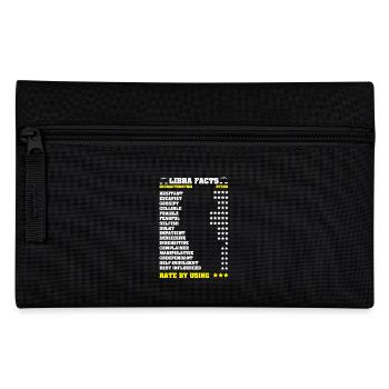 Sternzeichen Waage - Federtasche - Schwarz - Vorne