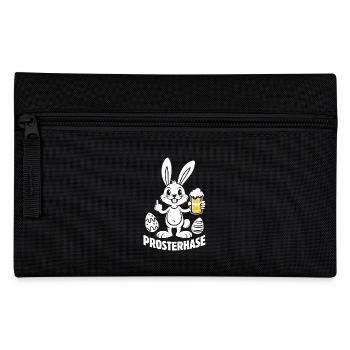 Prosterhase - Osterhase - Prost - Ostern - Federtasche - Schwarz - Vorne